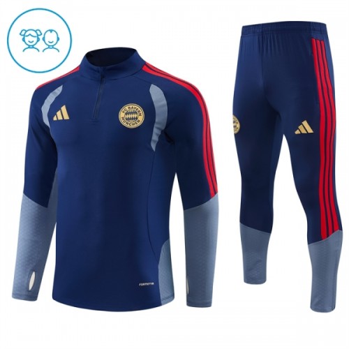 FC Bayern München Trainings Sweatshirt Kwart-Zip 2026-27 Blauwe - Kind FC Bayern München Trainings Sweatshirt Kwart-Zip 2026-27 Blauwe - Kind