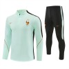 Frankrijk Trainings Sweatshirt Kwart-Zip 2026-27 Witte Frankrijk Trainings Sweatshirt Kwart-Zip 2026-27 Witte