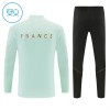 Frankrijk Trainings Sweatshirt Kwart-Zip 2026-27 Witte - Kind