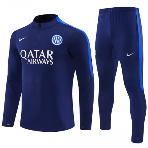 Inter Milan Trainings Sweatshirt Kwart-Zip 2026-27 Blauwe Inter Milan Trainings Sweatshirt Kwart-Zip 2026-27 Blauwe