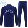 Inter Milan Trainings Sweatshirt Kwart-Zip 2026-27 Blauwe - Kind