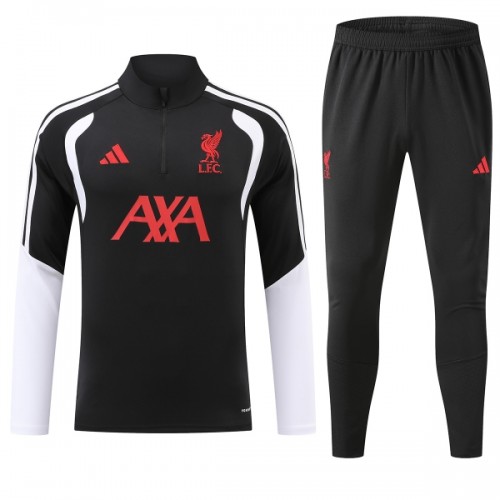 Liverpool Trainings Sweatshirt Kwart-Zip 2026-27 Zwarte Liverpool Trainings Sweatshirt Kwart-Zip 2026-27 Zwarte