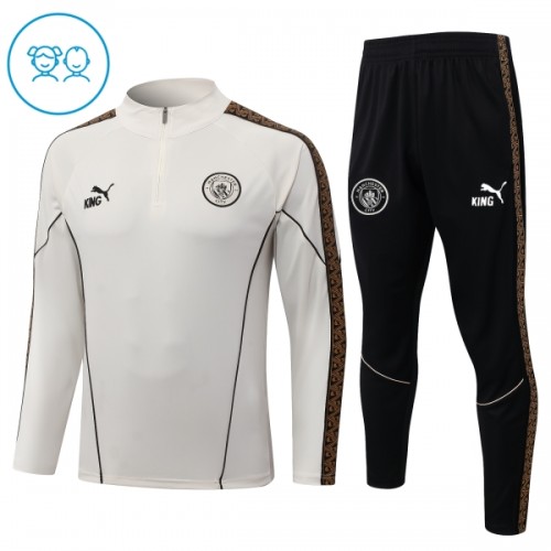 Manchester City Trainings Sweatshirt Kwart-Zip 2026-27 Grijze - Kind Manchester City Trainings Sweatshirt Kwart-Zip 2026-27 Grijze - Kind