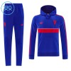 Manchester United Hoodie Trainings Sweatshirt 2026-27 Blauwe - Kind