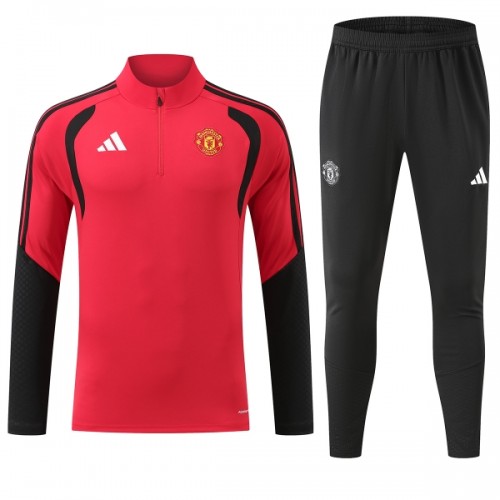Manchester United Trainings Sweatshirt Kwart-Zip 2026-27 Rode Manchester United Trainings Sweatshirt Kwart-Zip 2026-27 Rode