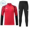 Manchester United Trainings Sweatshirt Kwart-Zip 2026-27 Rode - Kind