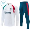 Portugal Trainings Sweatshirt Kwart-Zip 2026-27 Witte - Kind Portugal Trainings Sweatshirt Kwart-Zip 2026-27 Witte - Kind