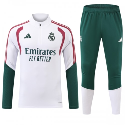 Real Madrid Trainings Sweatshirt Kwart-Zip 2026-27 Witte Real Madrid Trainings Sweatshirt Kwart-Zip 2026-27 Witte