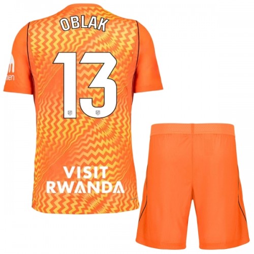 Atlético Madrid Oblak 13 Orange Version Voetbaltenue Doelman 2026-27 - Kind Atlético Madrid Oblak 13 Orange Version Voetbaltenue Doelman 2026-27 - Kind