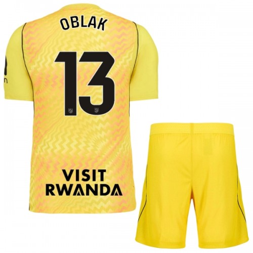 Atlético Madrid Oblak 13 Voetbaltenue Doelman 2026-27 gele - Kind Atlético Madrid Oblak 13 Voetbaltenue Doelman 2026-27 gele - Kind