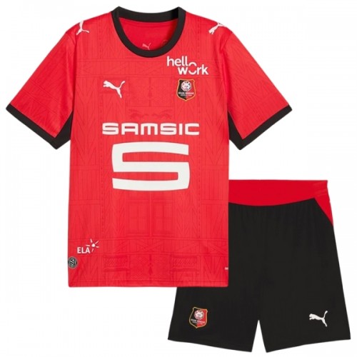 Stade Rennais Voetbaltenue Thuis 2026-27 - Kind Stade Rennais Voetbaltenue Thuis 2026-27 - Kind