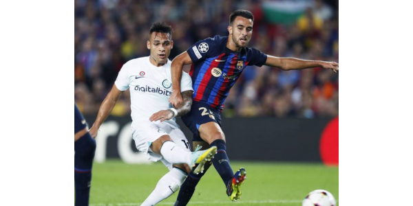 Barcelona 3-3 Inter Milaan, weinig hoop op kwalificatie Barcelona 3-3 Inter Milaan, weinig hoop op kwalificatie