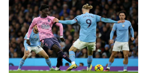 Haaland scoorde opeenvolgende doelpunten, Manchester City 1-1 Everton