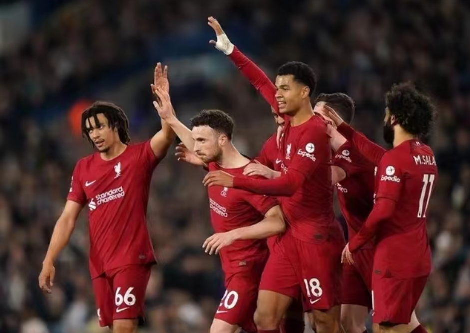 Liverpool versloeg Leeds United met 6-1